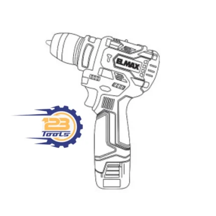 دریل شارژِی 16 ولت 10 میلیمتر المکس مدل C.D1715