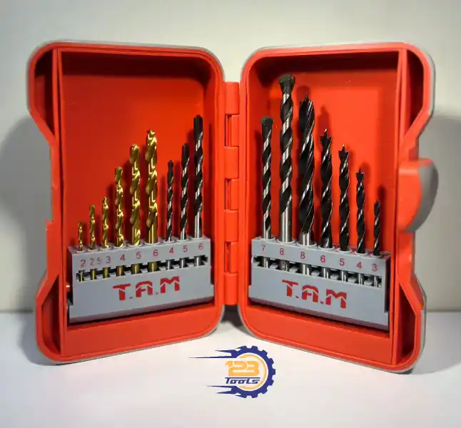 Complete set of 16 drill bits ست كامل مته ١٦ عددي تام - Image 1